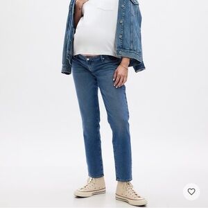 Gap Maternity Inset Panel Girlfriend Jeans